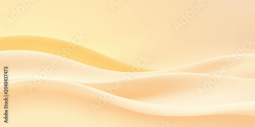 Fotografie Abstract Golden Silk Wave Background with Smooth Satin Fabric Texture and Flowin