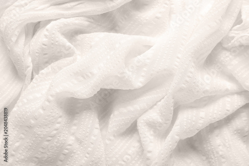 Texture of white cloth as b...