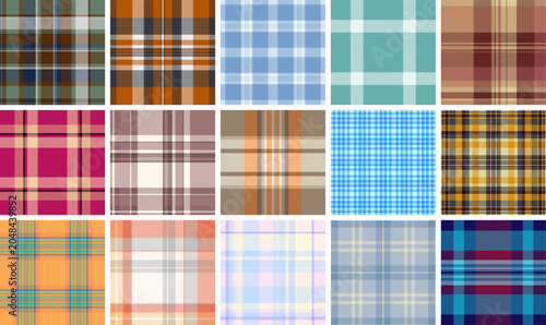 Quadro em tela Christmas inspired plaid collection for digital products
