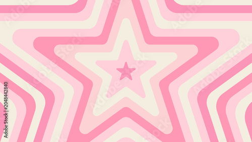 Pastel Retro Star Vibes Background