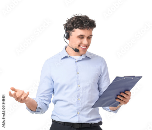 Young male online business ...