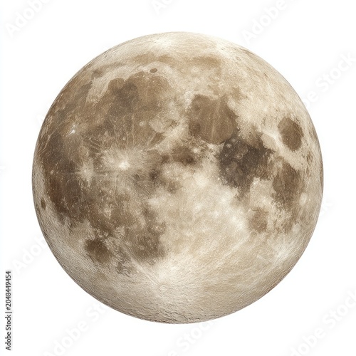 Realistic detailed close-up of the lunar surface
