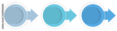 3 Steps process infographic