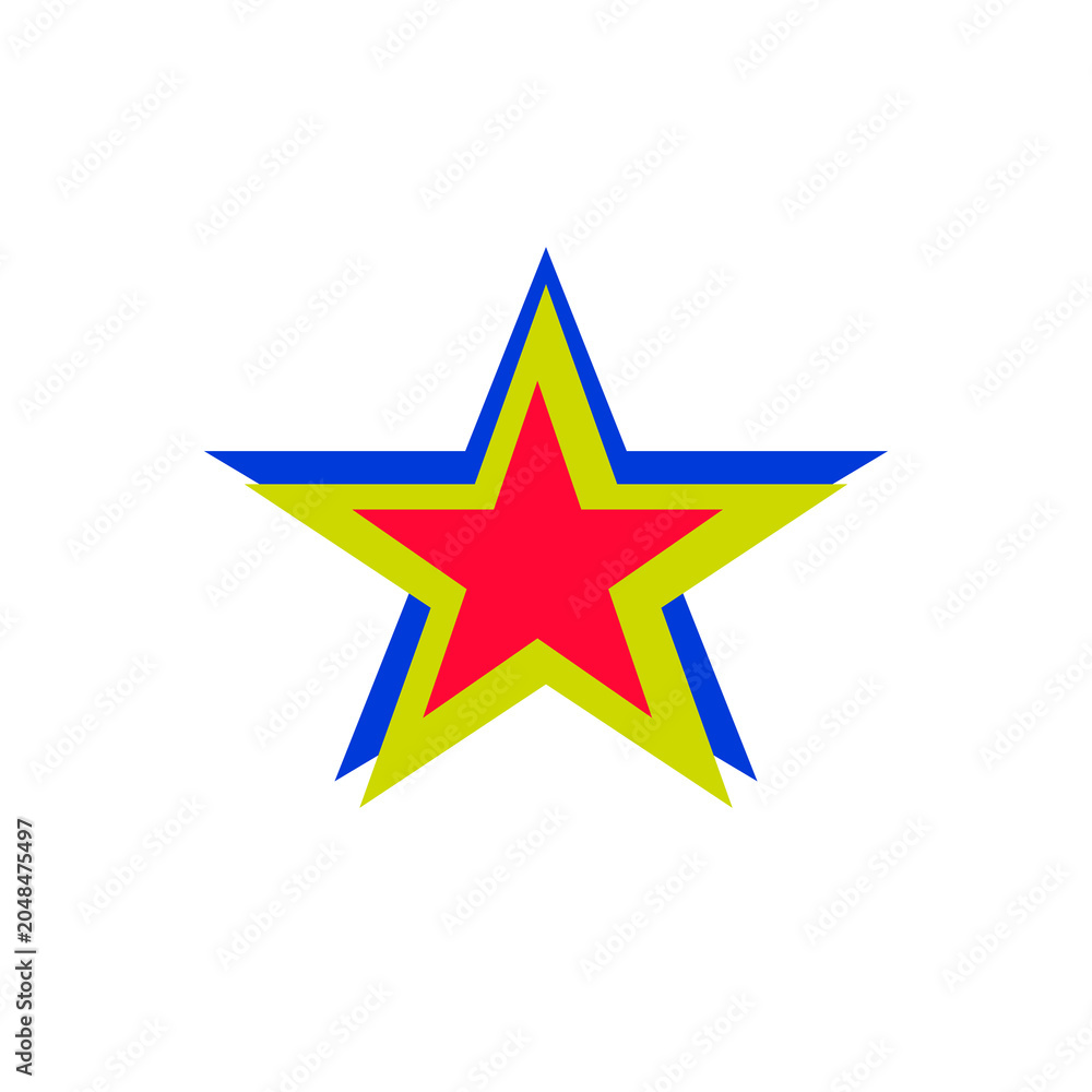 Obraz premium star logo design