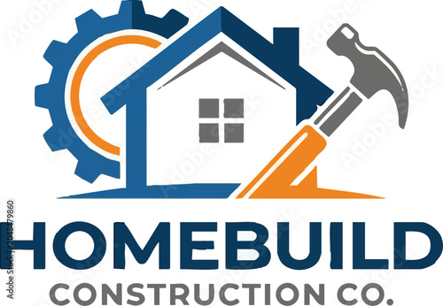 Fotografija Home build illustration symbol logo