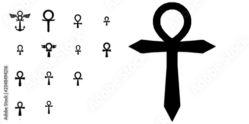 Tableau sur toile Ankh Symbol Icon