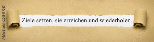 Photos Ziele setzen, sie erreichen und wiederholen.