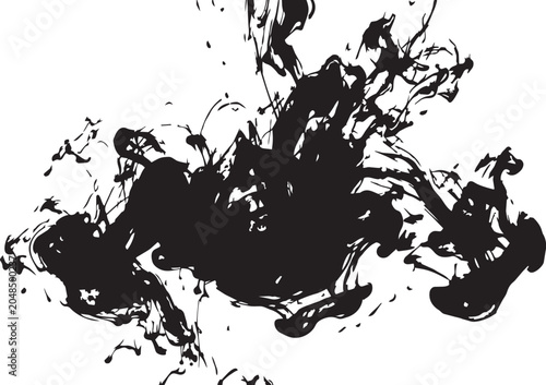Abstract Liquid Ink Cloud Background Vector Art