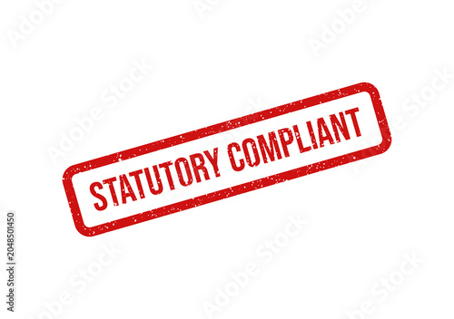 Foto Red statutory compliant rubber stamp