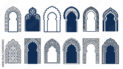Photos Islamic and Moorish Arch Designs – Ornamental Architectural Patterns Representin