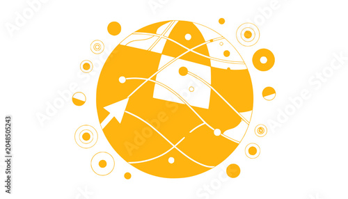 Global Network Connection and Internet Concept