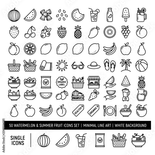 Canvas Print International Cat Day Minimal Icons