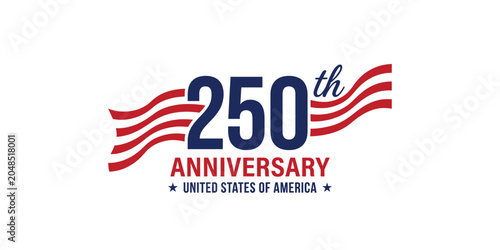 Schilderij op canvas Celebrating 250 years of american heritage united states 250th anniversary