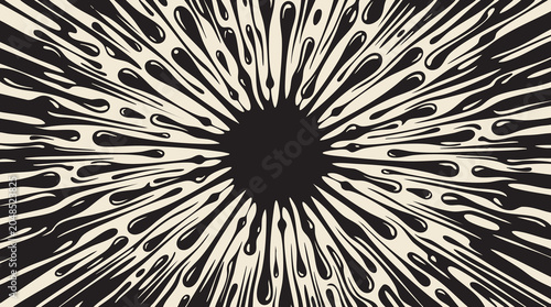 Monochrome Sunburst Pattern Background for Posters and Branding