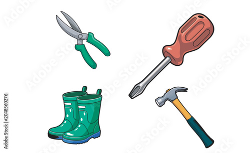Electronics icon farming drawing  vector