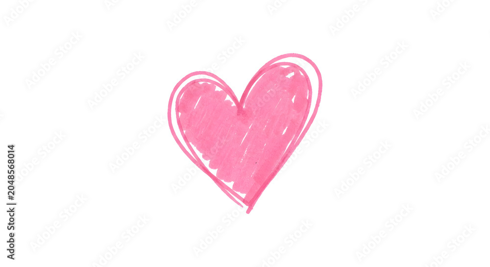 Obraz premium hand painted heart