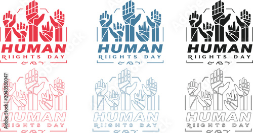 Cuadro en lienzo Human Rights Day.