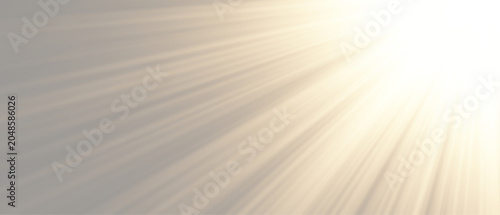 Bild auf Leinwand Vector transparent bright white sunlight flare with radiant diagonal sun rays fr