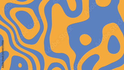 Sunset Abstract Waves Background