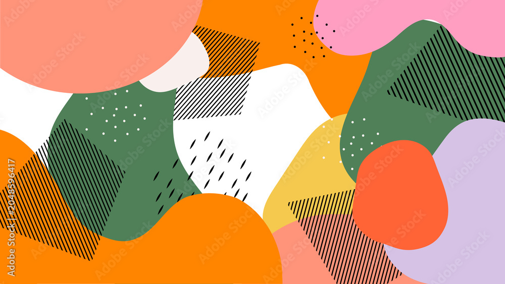 Fototapeta premium Colorful Organic Abstract Background