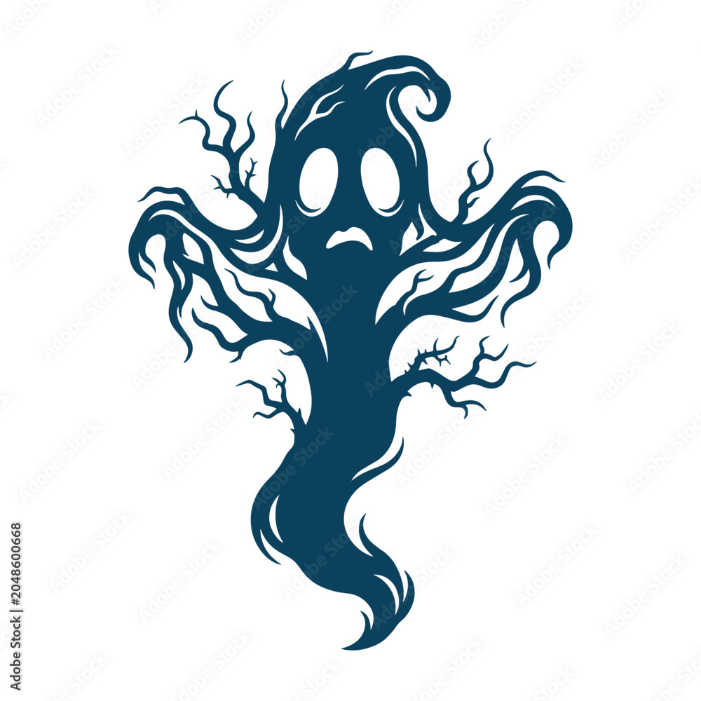 Fototapeta premium Dark Gothic Haunted Tree SVG