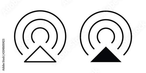 Φωτογραφία Airplay icon for web and app design, design element.