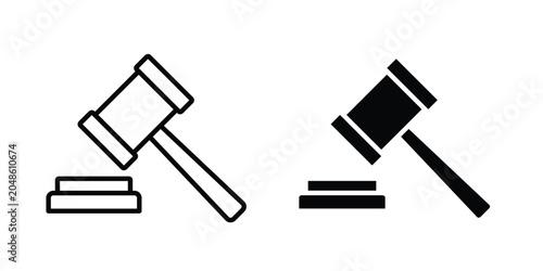 Slika na platnu Auction icon for web and app design, design element.