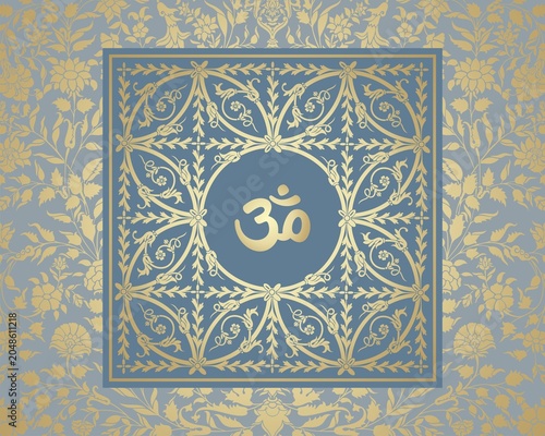aum syllable , paisley design ,Hinduism , India	
