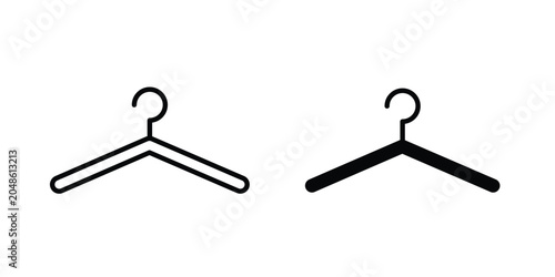 Foto Clothes hanger icon for web and app design, design element.