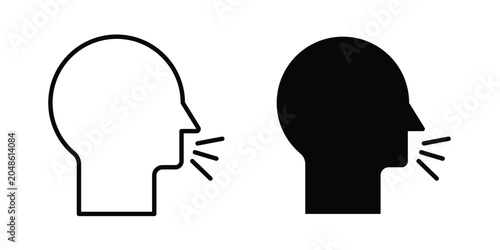 Foto Cough icon for web and app design, design element.