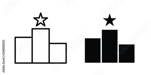 Valokuva Leaderboard icon for web and app design, design element.