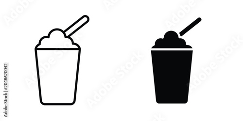 Milk shake icon