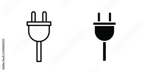 фотографія Plug icon for web and app design, design element.