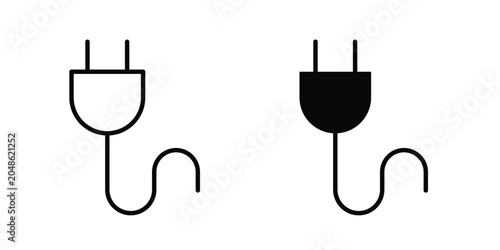 Obraz na płótnie Plug icon for web and app design, design element.