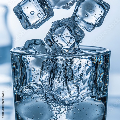 Crystal Cascade: A frozen ballet, the dance of light and liquid.