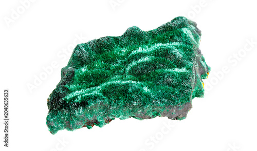 Tablou pe pânză Natural malachite stone with distinctive green copper ore patterns displaying ge