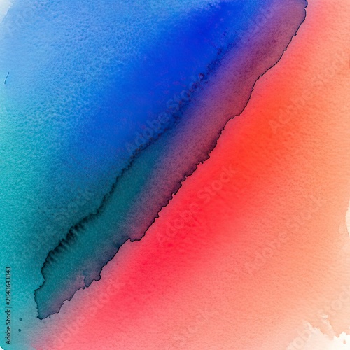 Vibrant Abstract Gradient Watercolor Background with Fluid Color Blend