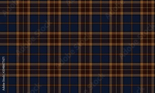 Tablou pe pânză Seamless plaid patterns in blue, dark red, and yellow convey luxury and distinction in textiles and fashion, adding a touch of sophistication to shirts, dresses, skirts, and trousers