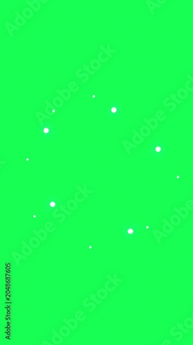 Glowing Blue Energy Orb Burst Animation on Green Screen — Magic Portal Effect Vertical