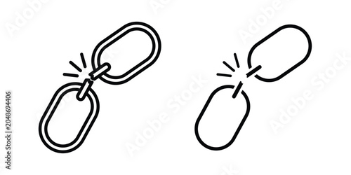 Obraz na płótnie Weakness icon graphic set. Vector icons
