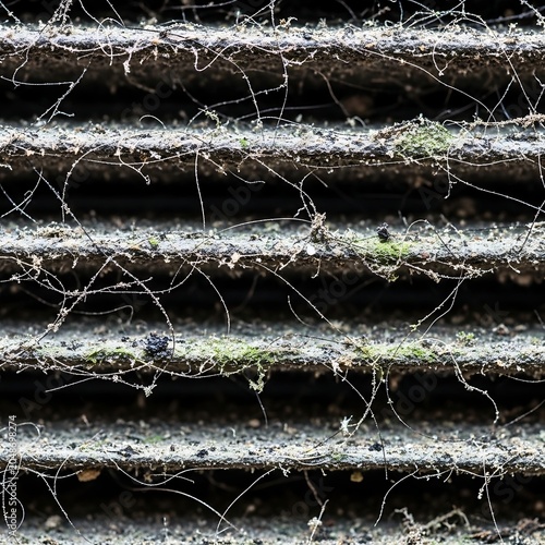Close Up View Of Weathered Wooden Planks Texture.