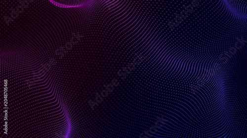 abstract blue and pink gradient background with wave grid lines animation, futuristic ai technology and science social media motion background