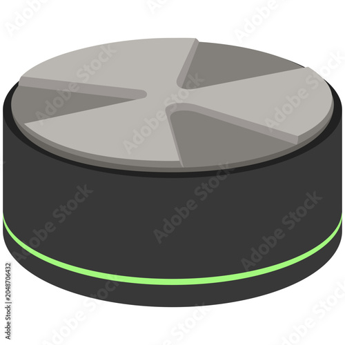 Εκτύπωση καμβά Durable dark circular coffee tamper mat designed for consistent espresso puck pr