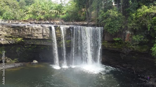 waterfall in the tropic rainforest
