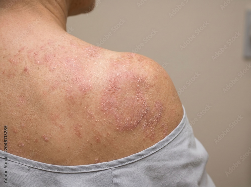 Fototapeta premium Dry and Irritated Skin Healthcare Concept