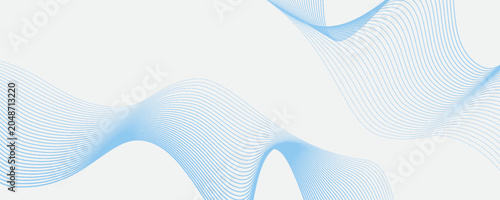 Bilde på lerret Abstract background with waves for banner