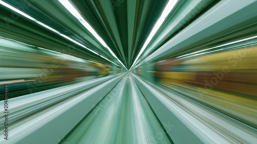 Abstract green motion blur background