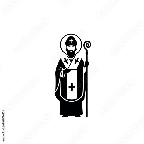 Bild auf Leinwand Saint Patrick religious figure icon.