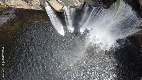water flowing from a fountain