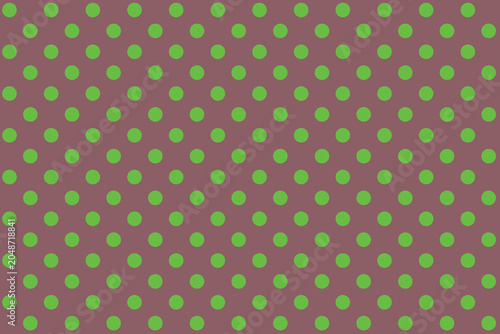 Green colour circles on Light Pink colour background.